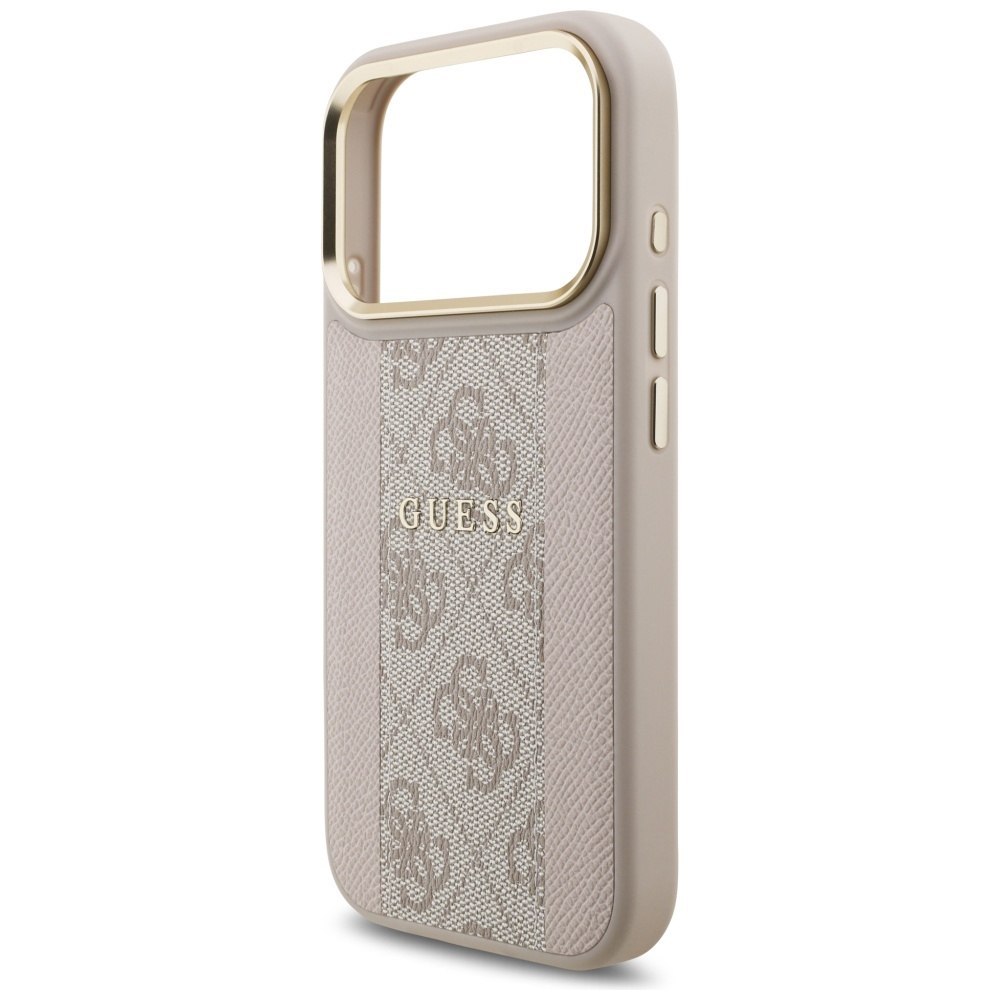 Etui Guess 4G Stripe MagSafe do iPhone 17 Pro różowy